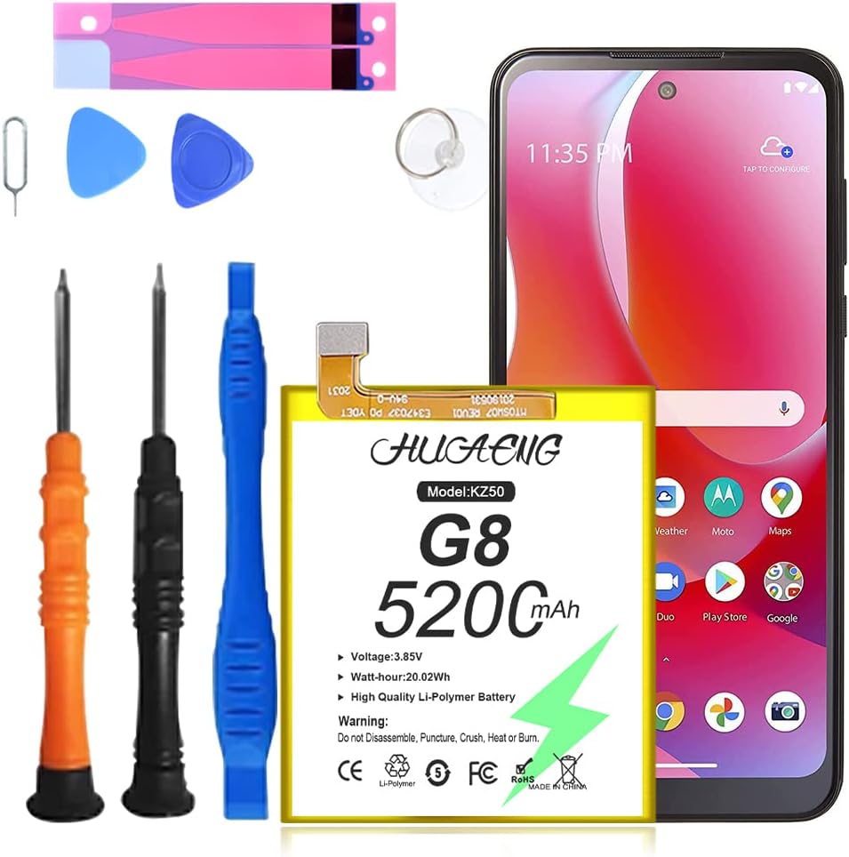 HUAENG Moto G Power Battery, [Upgraded] 5200mAh High