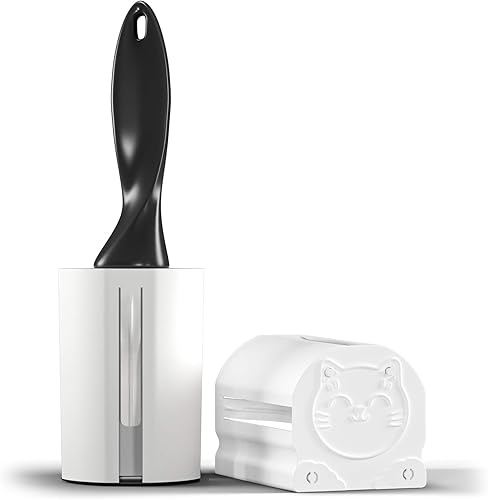 Miniatura 13 de Cubierta de rodillo de pelusa – Rodillo de hasta 2.7 pulgadas de diámetro para Scotch Brite, Evercare – Cubierta protectora para rodillo extra Gato