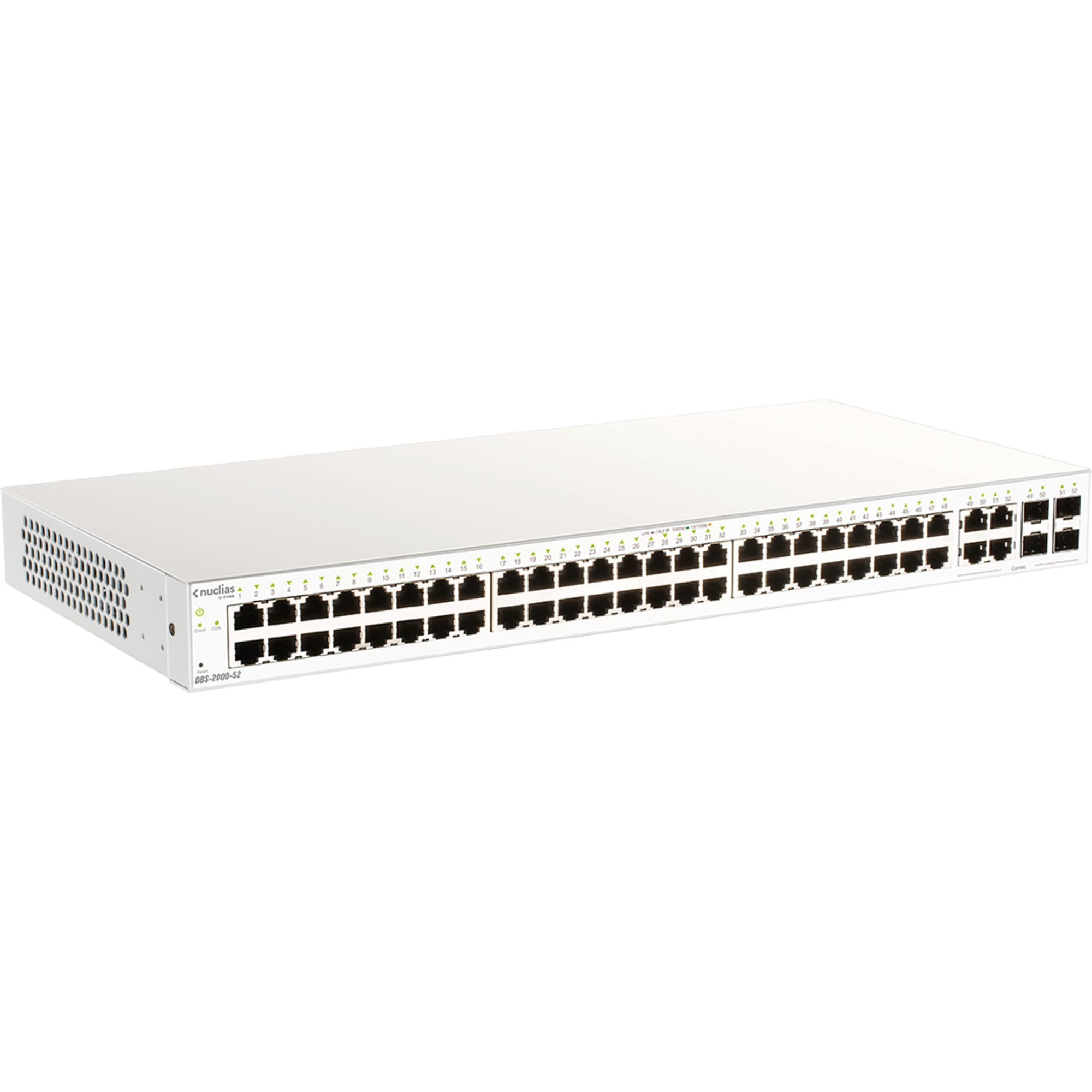 D-Link Nuclias ClouD-Managed DbS-2000-52 - Switch - 48 X 10/100/1000 + 4 X KombI-Sfp (dbS-2000-52)