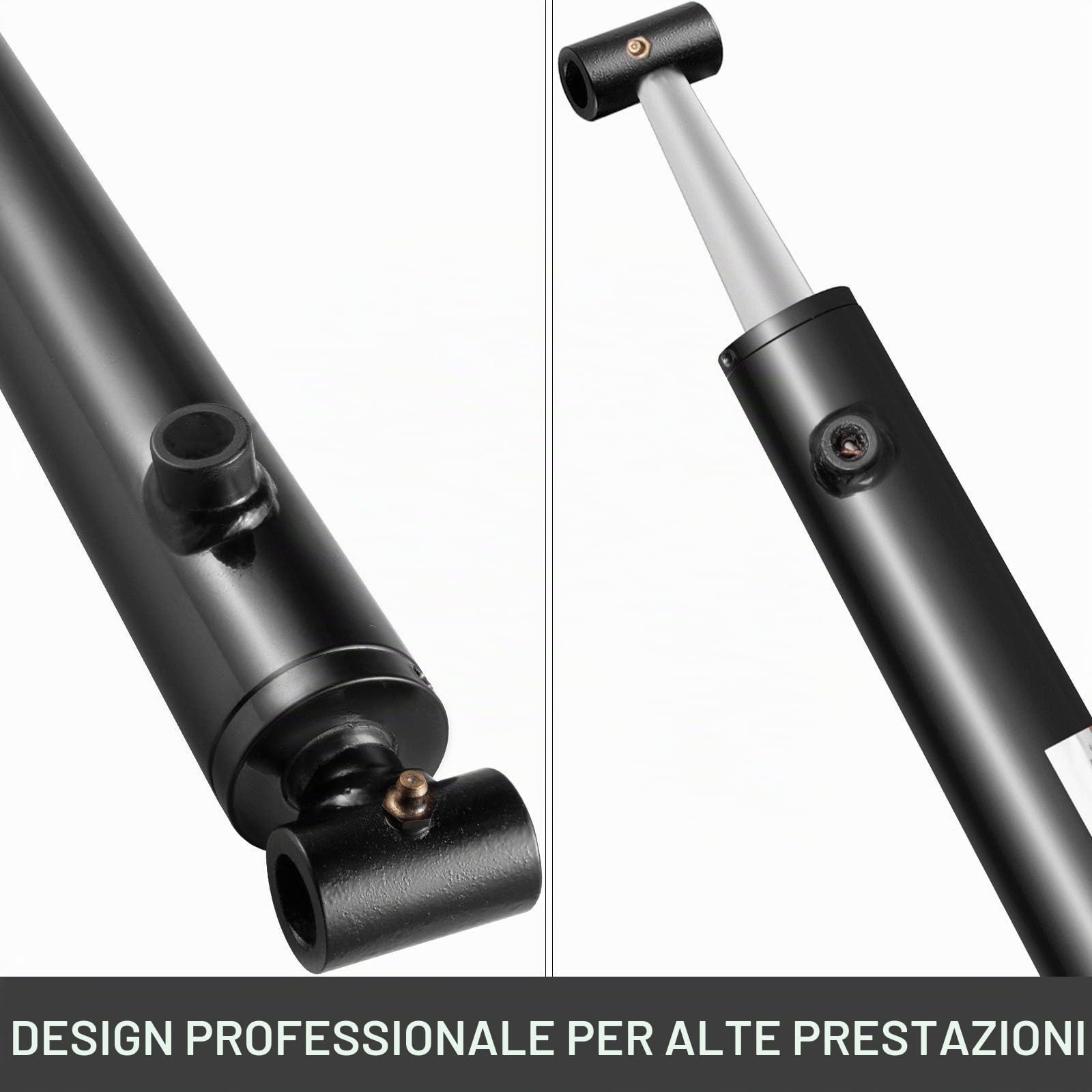 VEVOR Cilindro idraulico 2" Alesaggio 36" Corsa Cilindro idraulico a pistone Cilindri idraulici 3000psi Tubo incrociato saldato a doppio effetto Cilindro di sollevamento idraulico