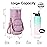 sportsnew Quilted Water Bottle Holder with Strap 32oz 40oz Insulated Water Bottle Pouch Carrier Sling Bag with Phone Pocket Tumbler Bag Cup Sleeve Crossbody Pouch for Walking Hiking, Quilt Pink