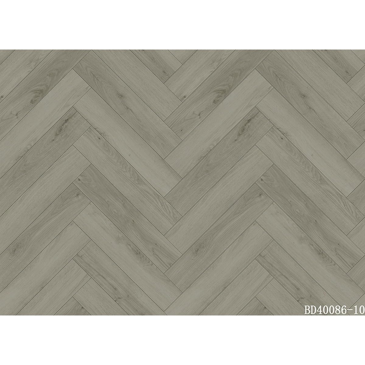 VINYL FLOORING UK-Derry 715 Light Grey Herringbone Effect Glue-Down Luxury Vinyl Tile for Home (All Rooms) & Commercial Use, 2.5mm LVT Suitable for Underfloor Heating