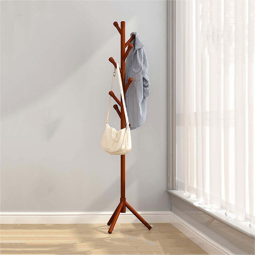 Cintre de sol simple en bois pour une chambre ordonnée et design