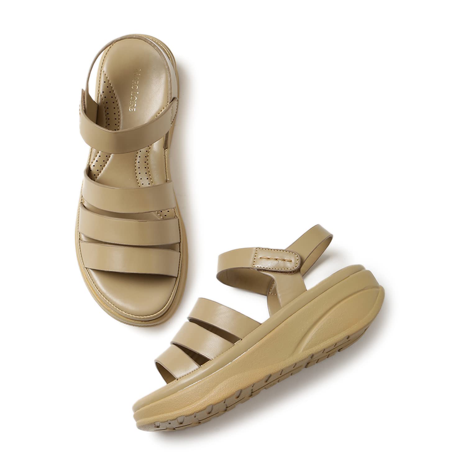 Women Soft Comfortable Solid Platform Heels