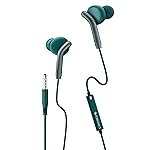 ZEBRONICS Bro in Ear Wired Earphones with Mic, 3.5mm Audio Jack, 10mm Drivers, Phone/Tablet Compatible (Green)