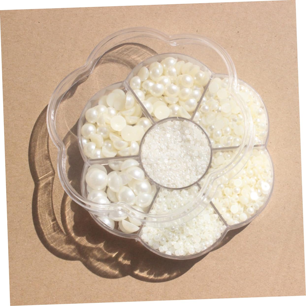 Operitacx 16800 Pz gemme per unghie mezze perle per l'artigianato flatback strass decorazioni unghie perline semicircolari perline sparse semicerchio gemma bosso di prugna di perle