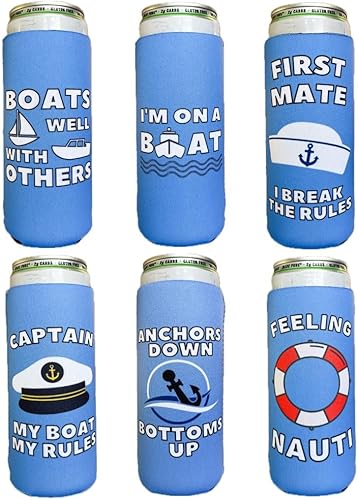 Miniatura 14 de Coozies Temáticas de los Años 70 - Regalo Genial para Cualquier Disco - Material de Neopreno Premium - Paquete de 6 (Lata Estándar de 70's,SELTZER