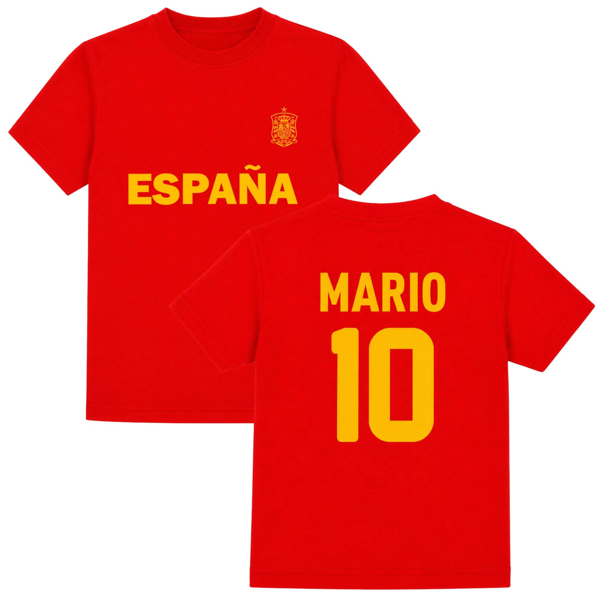 Camiseta/Body Mundial 2026 para Bebé/Niño Personalizada con Nombre y Número. Body personalizado España bebe. Camiseta de Mundial 2026 Personalizada Niño. Diferentes Paises. 100% algodón. VARIAS Tallas