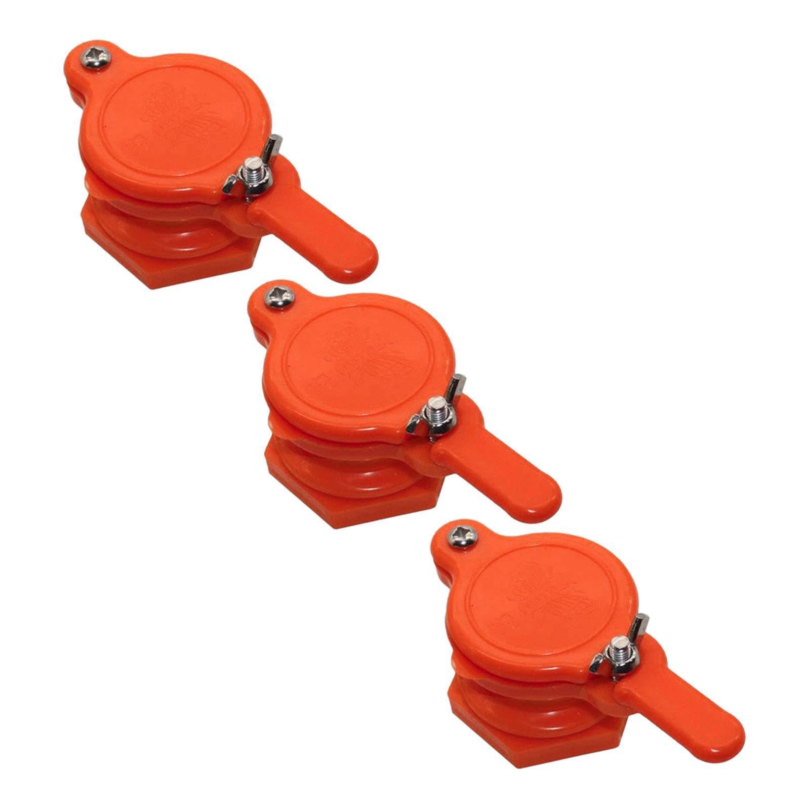 PUXZYAX Lightweight Honey Gate Valves Extractor For Efficient Beekee Easy To Control Providing Quick And Efficient Way To Extract And Separate Honey. Gate, Orange, 4.5cm