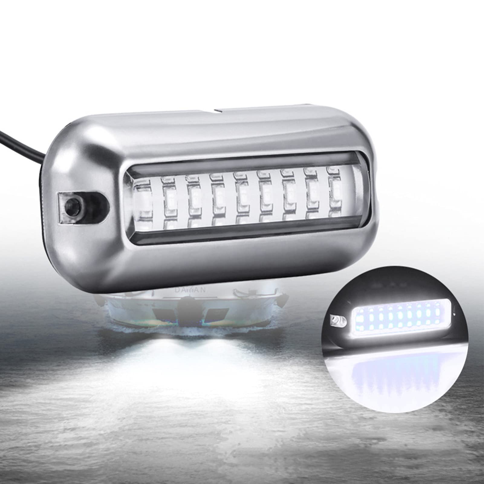 Luci Interne per Camper, 12v LED Plafoniera per Camper Illuminazione Interna per Camper, Luce Interna per Camper Van LED Lampada Bar 12v LED Universale per Caravan Barca,Bianca,1pc