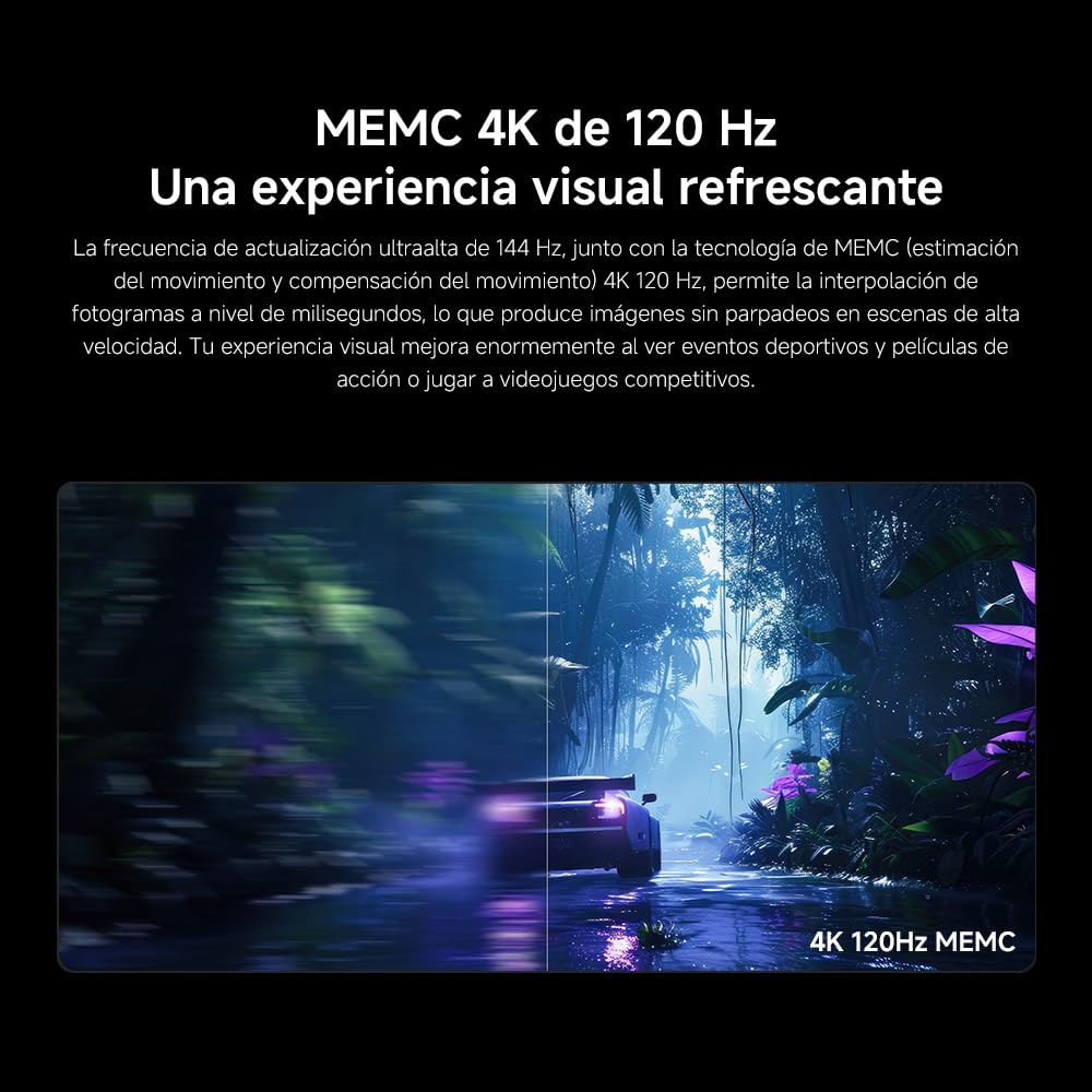XIAOMI TV S Mini 65", Diseño sin Bordes, Google TV, QD-Mini LED, 1200 nits de Brillo máximo, Alta tasa de refresco 4K de 144 H,Ultra Fluido para Gaming, Dolby Vision IQ & Dolby Atmos,Google Assistant
