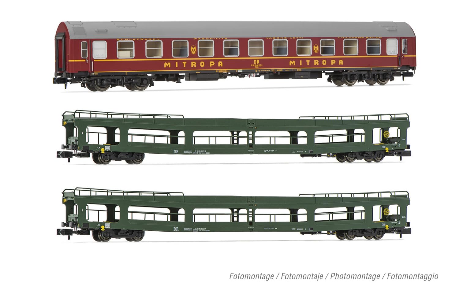 Arnold DR OSShD Type B Spree-Alpen-Express Coach Set (3) IV HIN4424 N Gauge