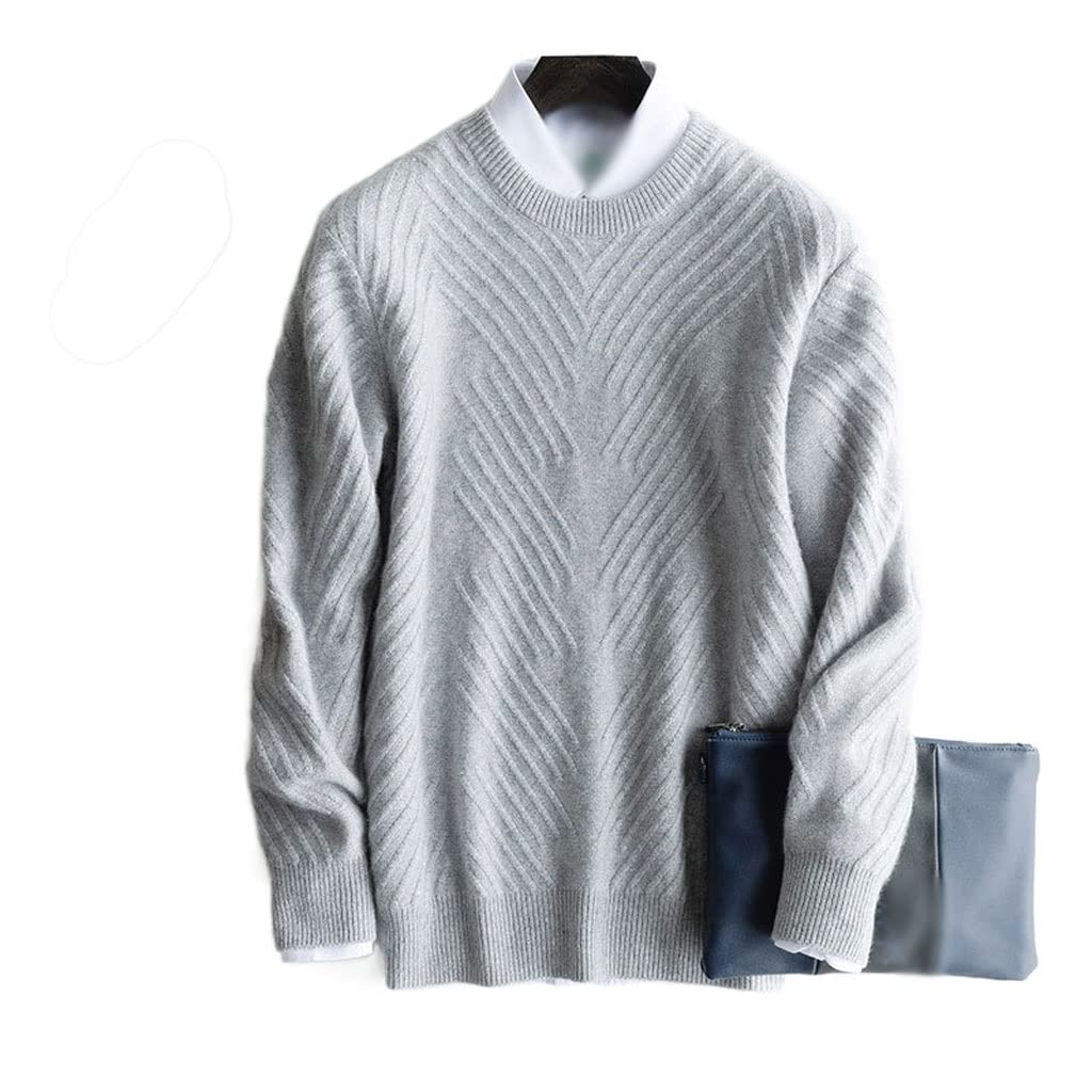 Pull cachemire col rond ample style decontracte chic de bureau