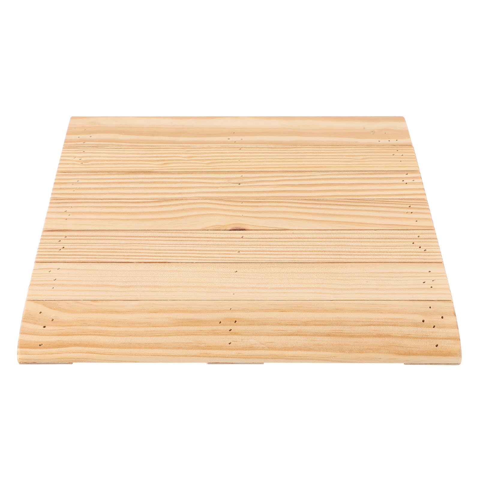 GARVALON Rampa de Madera para Casa Beige Superficie Ranurada y Resistente al Desgaste, Adecuado para Coche de Juguete y Robot Barredor en Hogar o Trabajo