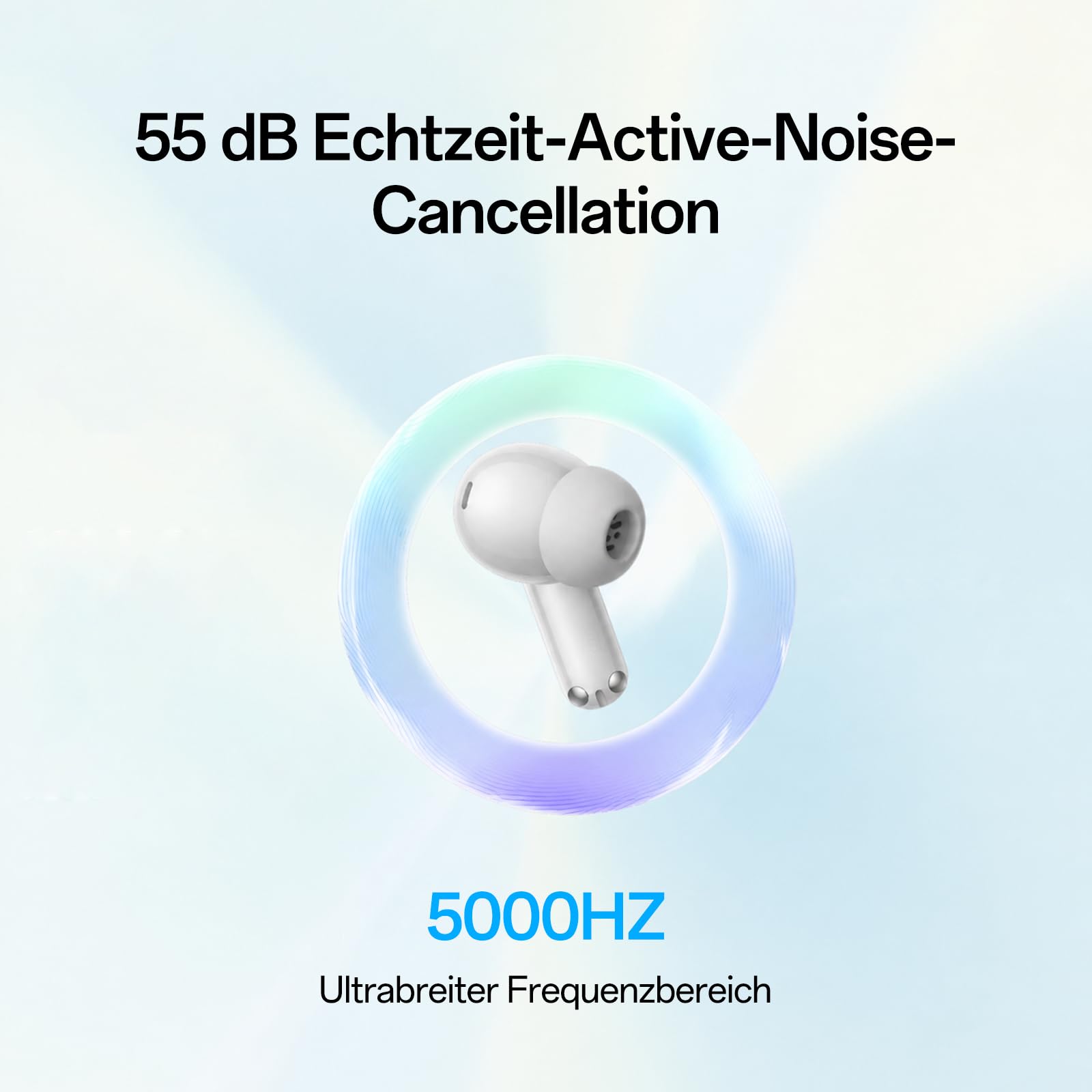 OnePlus Nord Buds 4 Pro Kabellose Bluetooth Kopfhörer, TWS Ohrhörer mit 12mm Dynamic Treiber, LHDC 5.0 Hi-Res Audio, Bluetooth 6.0, 54 Std Spielzeit, IP55 Wasserschutz, Raven Black