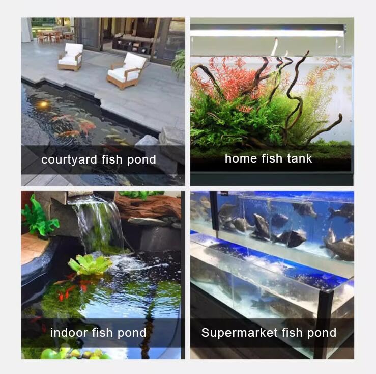 Aquarium Filter Box, Turnover Box Fish Tank Filter Upper Waterfall Flow Filter Drip Box, External Fish Pond Water Circulation System DIY, Large Filter Kit for Ponds (Color : Gray, Size