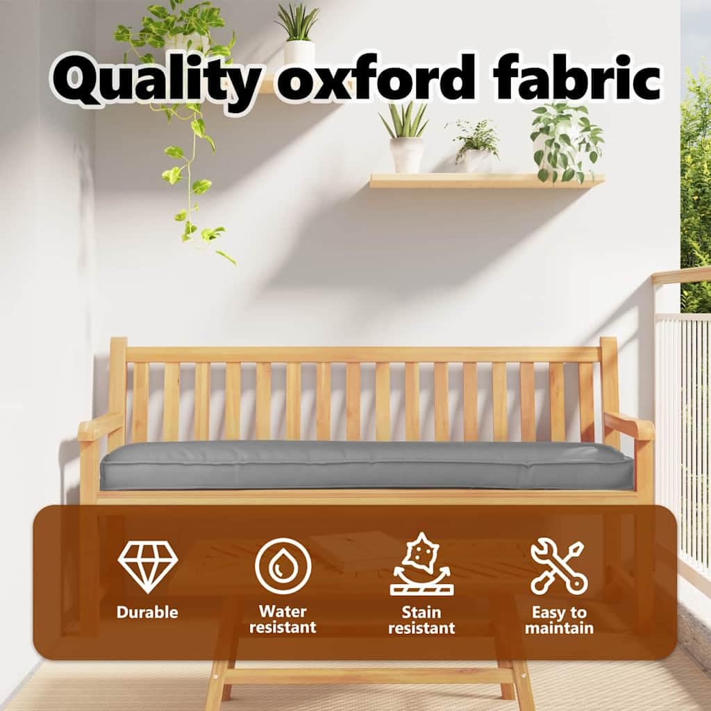 vidaXL Zestaw poduszek na paletę 2 szt. Materiał Oxford Szary
