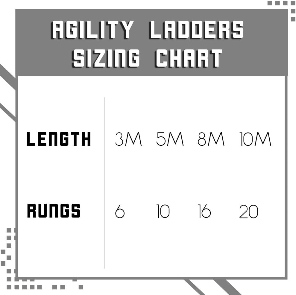 GHB プロ仕様 ラダートレーニング アジリティ向上 スピードフラットバー 12段 20フィート キャリーバッグ付き イエロー Fleetfoot速度&amp;機敏性トレーニングラダー – 6、10、16、または20 Rung Rope Equipment f