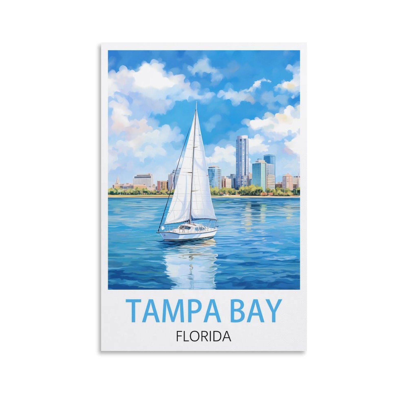 Metal Signs Tampa Bay Florida Posters Tin Signs Painting Cafe Opera House Art Wall Decoration Plaque 15x30cm
