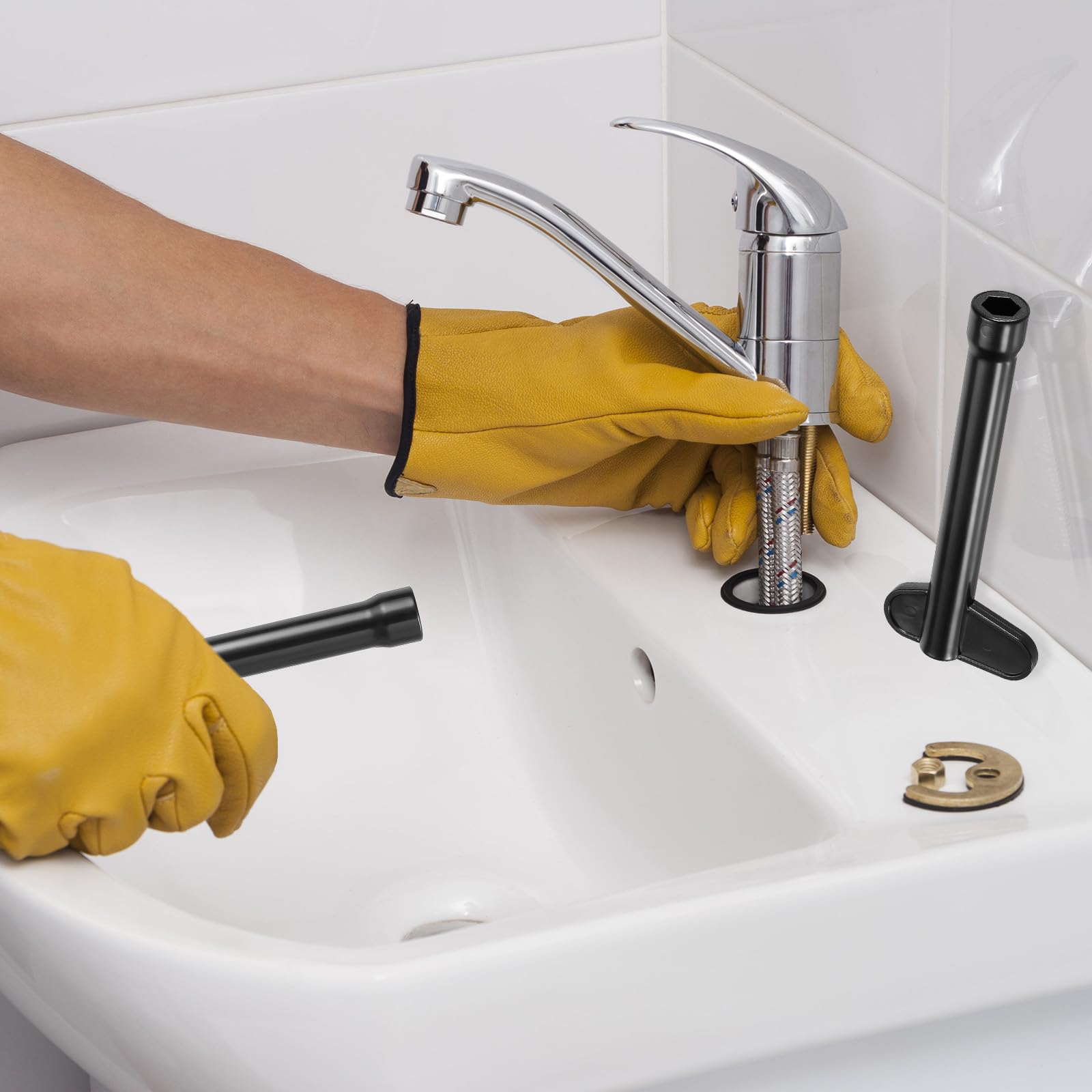 PATIKIL Wasserhahn-Installationswerkzeug – M11 Steckschlüssel Für Waschbeckenmontage, 2er Pack