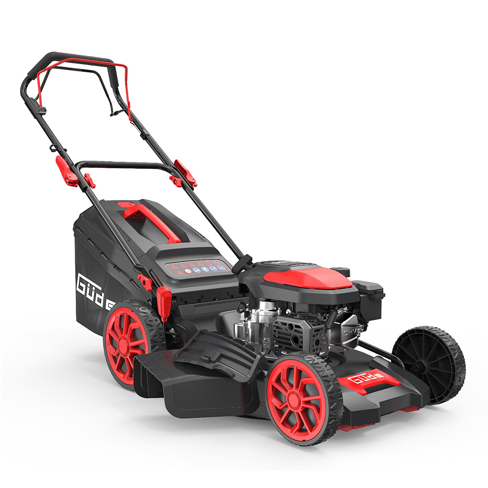 Güde Rasenmäher Big Wheeler 514.9 R (4-Takt Motor 3,0/4,0 (kW/PS), Hinterradantrieb, Leichtstart, Schnittbreite 510 mm, Fangeinrichtung 60 l, 7-fache Schnitthöhenverstellung 25-75 mm, Mulchfunktion)