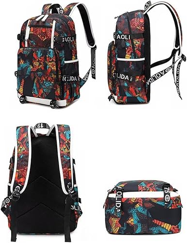 Miniatura 5 de Jugador de baloncesto J-ordan mochila multifunción viaje portátil ventiladores bolsa para hombres mujeres, Moderno