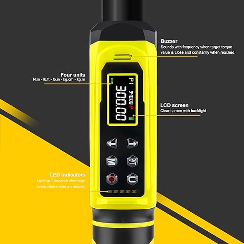 Miniatura 3 de Llave dinamométrica de clic de 12 pulgada, 10-160 pies. LB13.6-217.0NM llave dinamométrica de doble dirección de 12, llave dinamométrica de doble