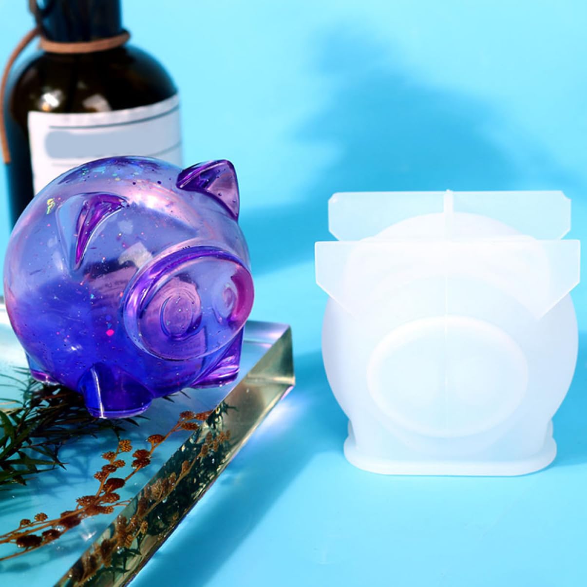 SHINEOFI 8piezas Molde De Para Forma De Cerdo Molde Epóxico Para Manualidades Para Decoraciones De y
