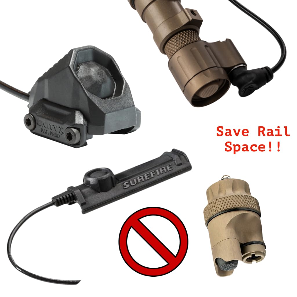 Z-BOLT® FDE Dual Function Tailcap & Unity Tactical AXON SL Switch - Momentary and Continuous Fire [Two Part Bundle!]