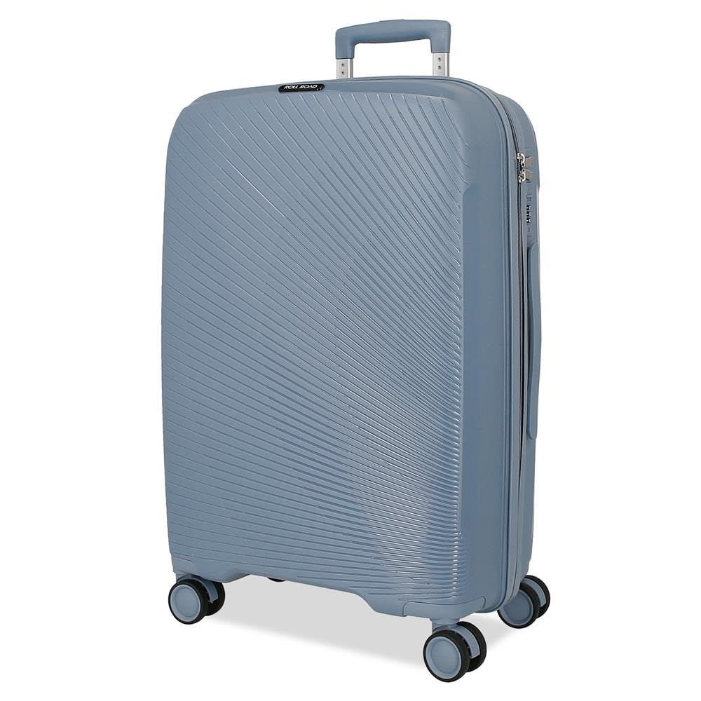 Roll Road Orbit Walizka Duża Niebieski 48x75x28 cm Twardy 4 kg Zacisk TSA Polipropylen 4 kg 88,8L, Niebieski, Talla única, Duża walizka