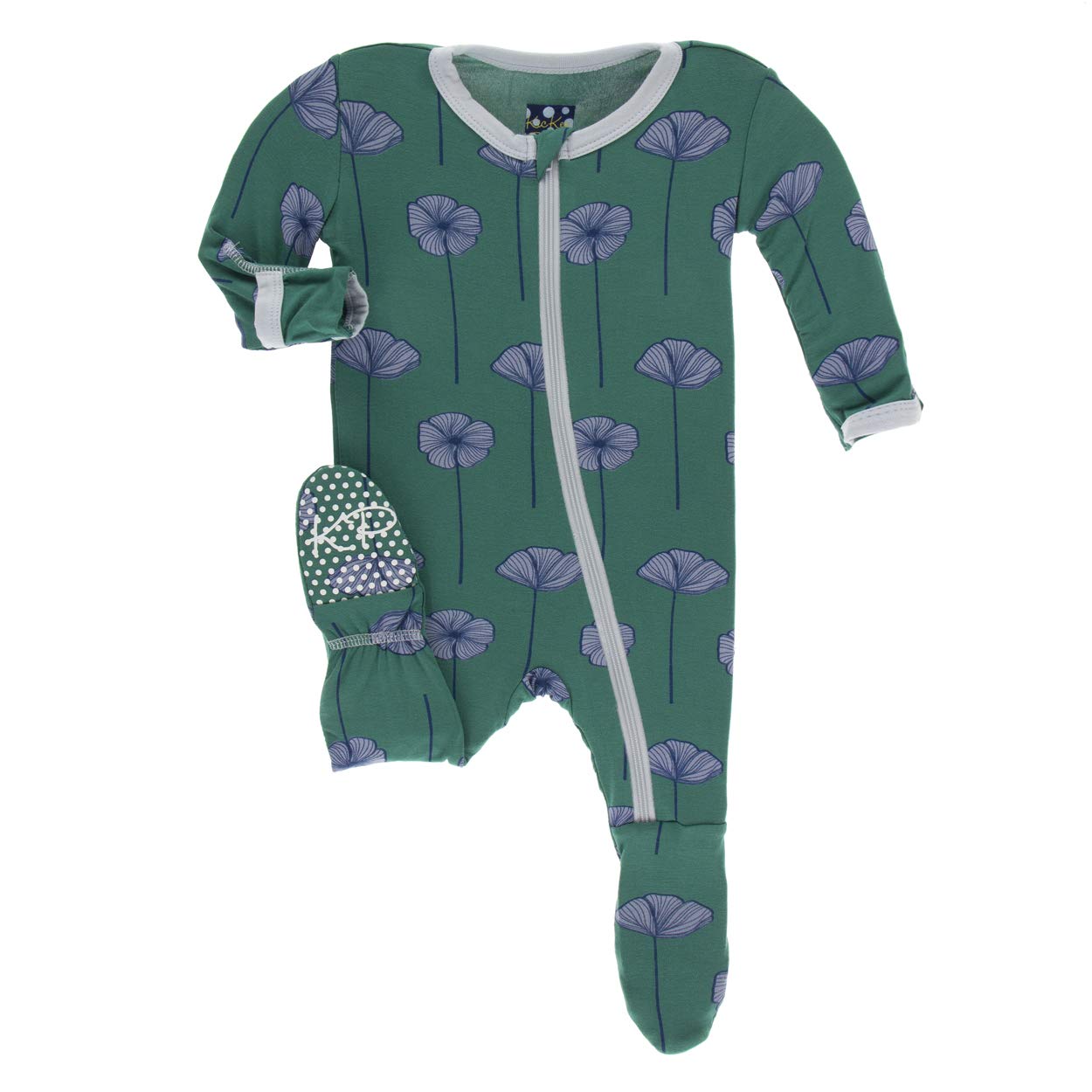 KicKee Pants Little Boys Print Footie with Zipper - Pond Leafy Sea Dragon, 12-18 Months — view 8