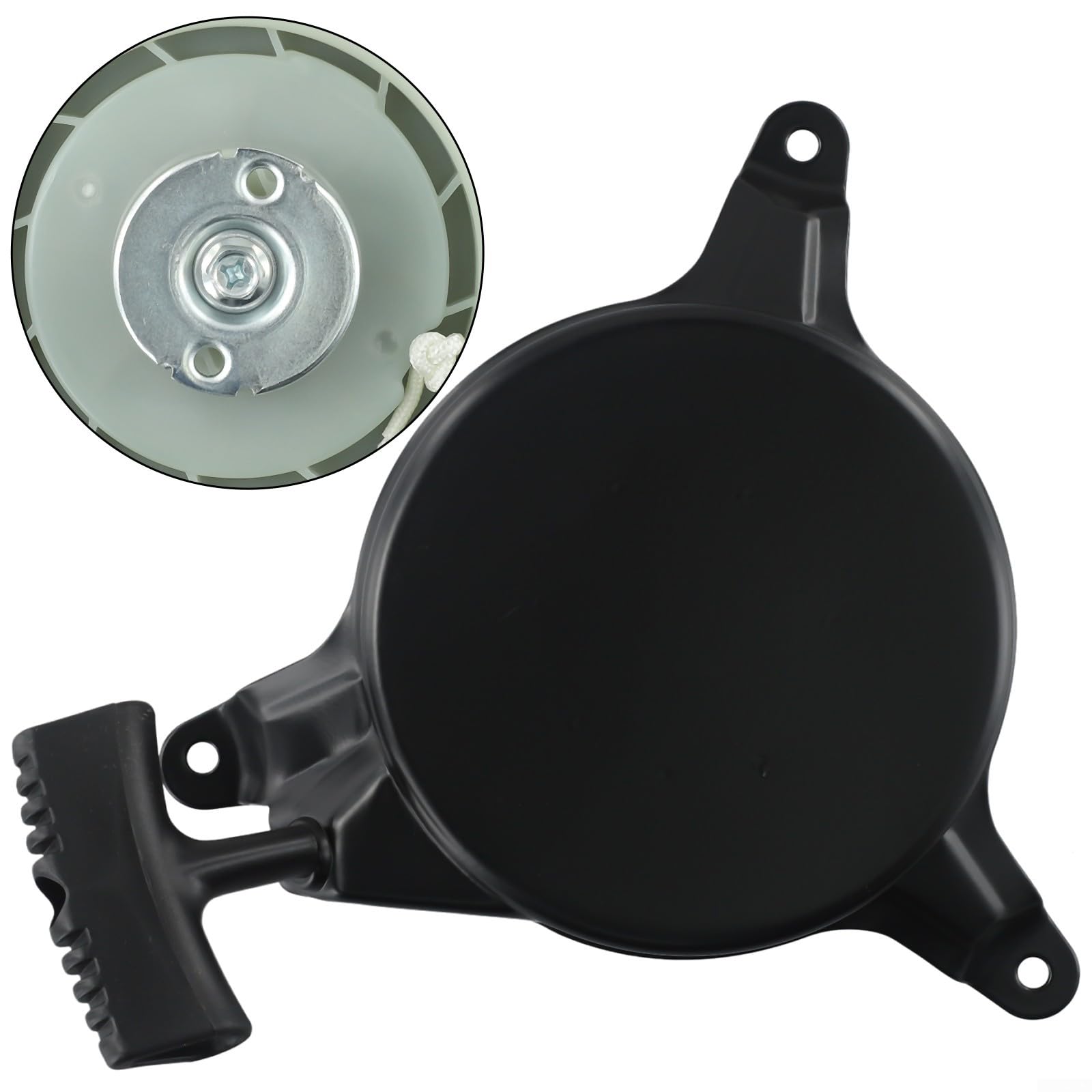 Seilzug-Starter-Set für Einhell GC-PM 46S Rasenmäher Motor, Metallrahmen, manueller Startmechanismus, Ersatzteil, 170 mm Befestigungslöcher