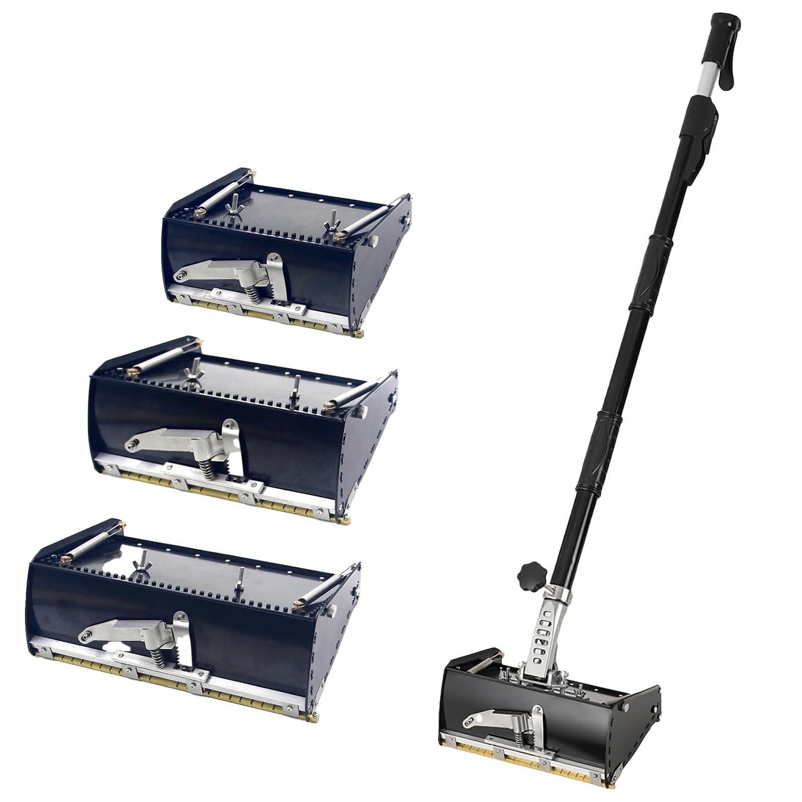 Trockenbau Flachbox Set 8/10/12 Zoll für Gipskartonfugen | Die große Kammer nimmt mehr Spachtelmasse auf und ermöglicht längere Bahnen mit weniger Nachfüllen.