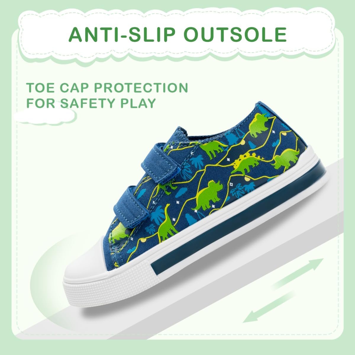 EUXTERPA Toddler Light Up Sneakers Kids Casual Canvas Shoes with Adjustable Strap for Girls Boys - Image 6