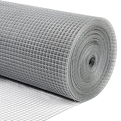 Hardware Cloth Chicken Wire Mesh Galvanized Wire Mesh 36inx100ft 19 Gauge Heavy Duty Galvanized Wire Fence Chicken Fence for Chicken Poultry Coop, Animal, Fencing?Garden Protection (36''*100')