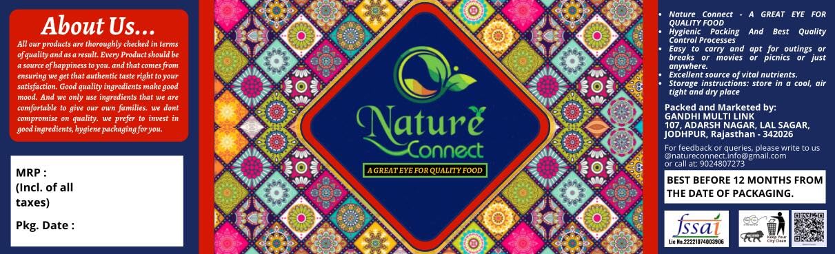 NATURE CONNECT Ready-to-Fry Rainbow Bliss: Curvy Fryums for Instant Snacking 250g 3