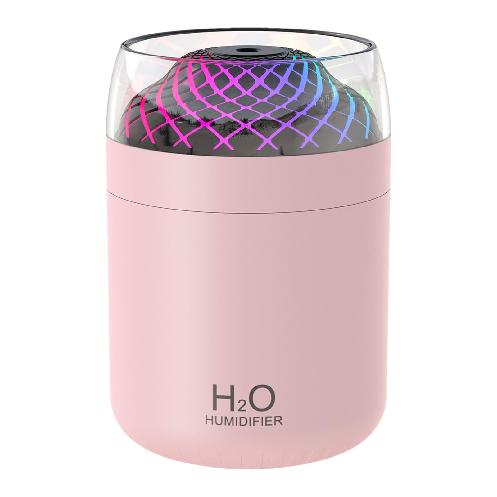 Humidificateur d'air de 500 ml portable et rechargeable USB avec éclairage LED coloré