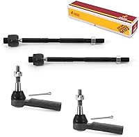 Vista 144 de Metrix Premium Chassis Parts - Kit de 4 piezas de extremos de barra de acoplamiento frontal exterior e interior compatible con Nissan Pathfinder