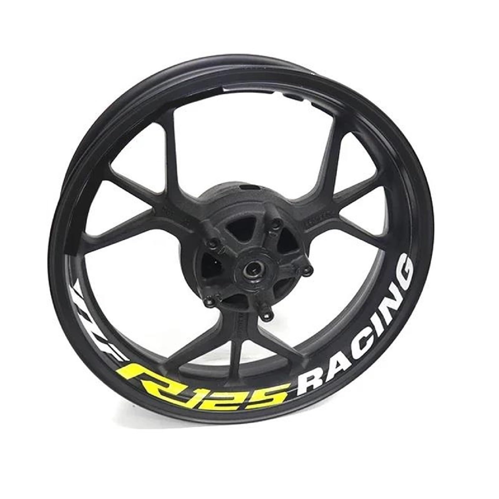 Motorcycle Wheel Stickers Night Reflective Decorative Rim for Yamaha YZFR125 YZF R125(Style 22)
