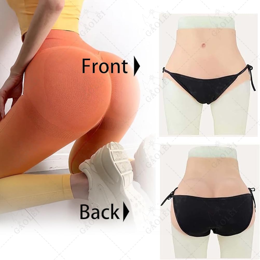 Realistic Silicone Butt Enhancer Panty Crossdressing Vagina Triangle Pants Men's Hiding Gaff Briefs for Transgender