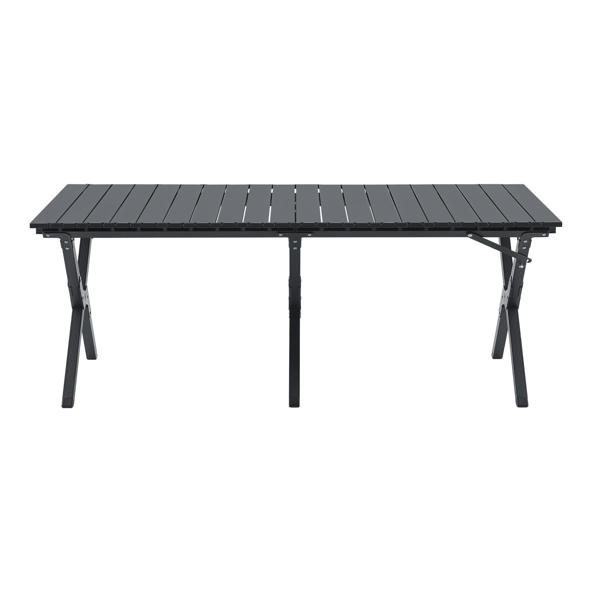 casa.pro Gartenmöbelset Botrugno 5-TLG. Campingset 4 Stühle und Tisch für 4 Personen faltbares Picknickset Klappstühle mit Armlehnen Textilgewebe Gartentisch Grau