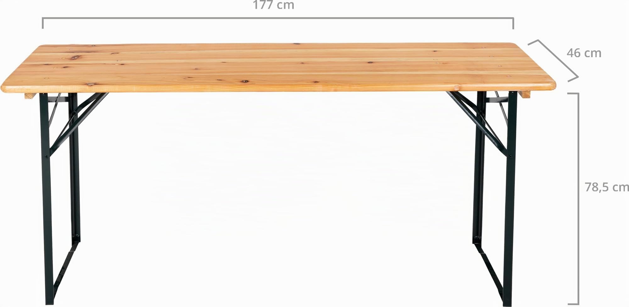 Stagecaptain BBT-180 Hirschgarten Tavolo birreria 177 cm Naturale