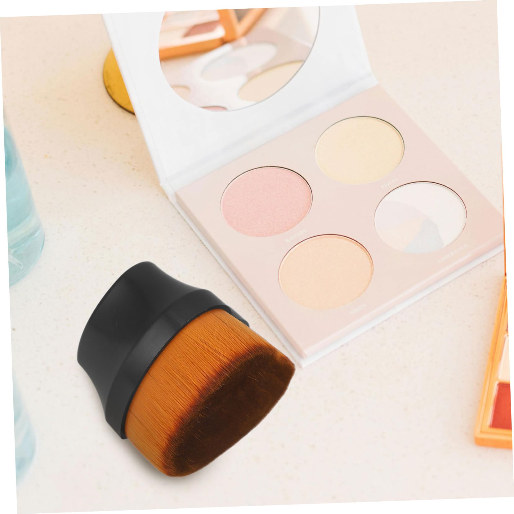 minkissy Foundation Brush Heart Shape Blush Brush Precision Makeup Applicator Foundation