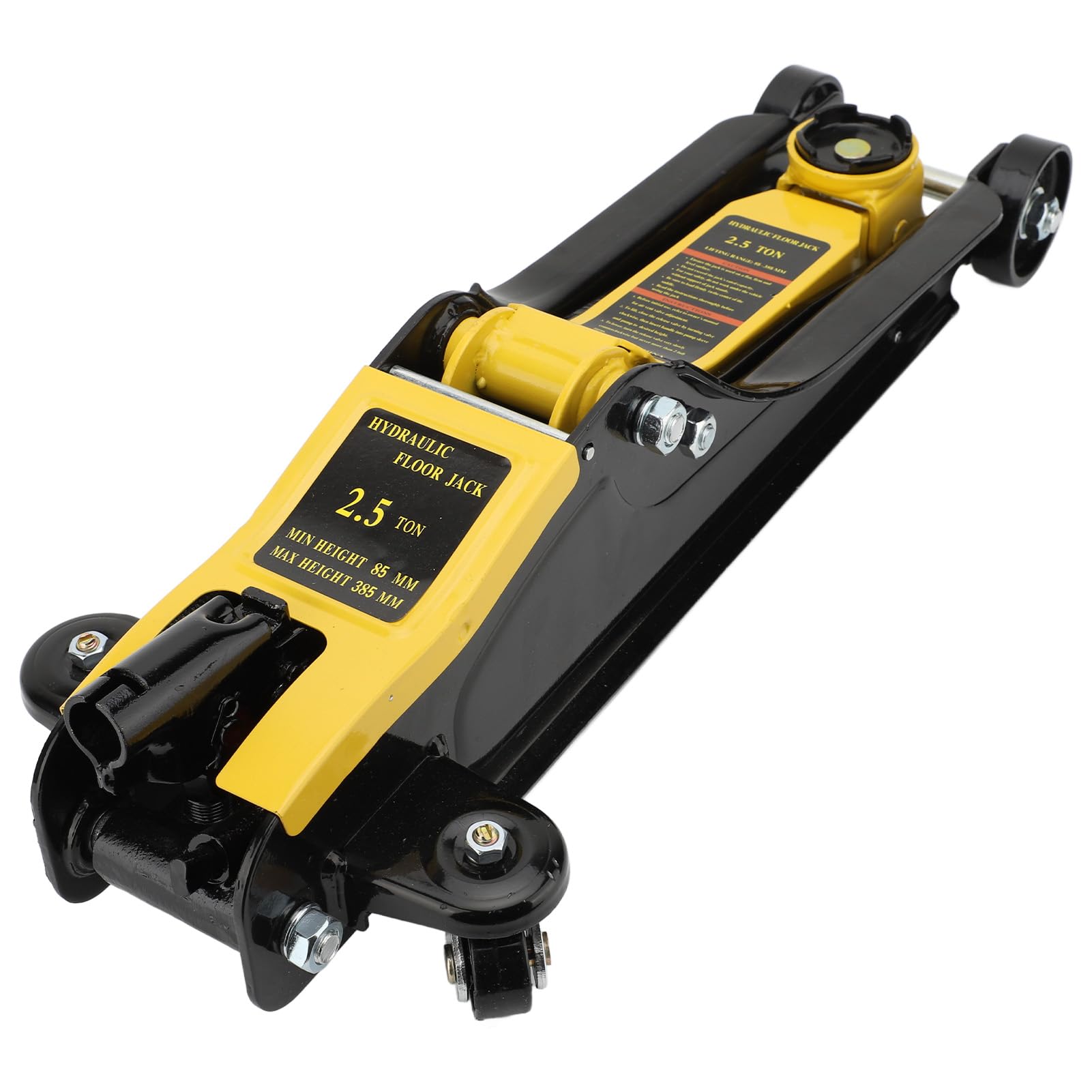 Cric Idraulico da Pavimento 2.5T Design Ultra Basso e Compatto per la Manutenzione Dell'auto Strumento di Sollevamento da 85-380 Mm