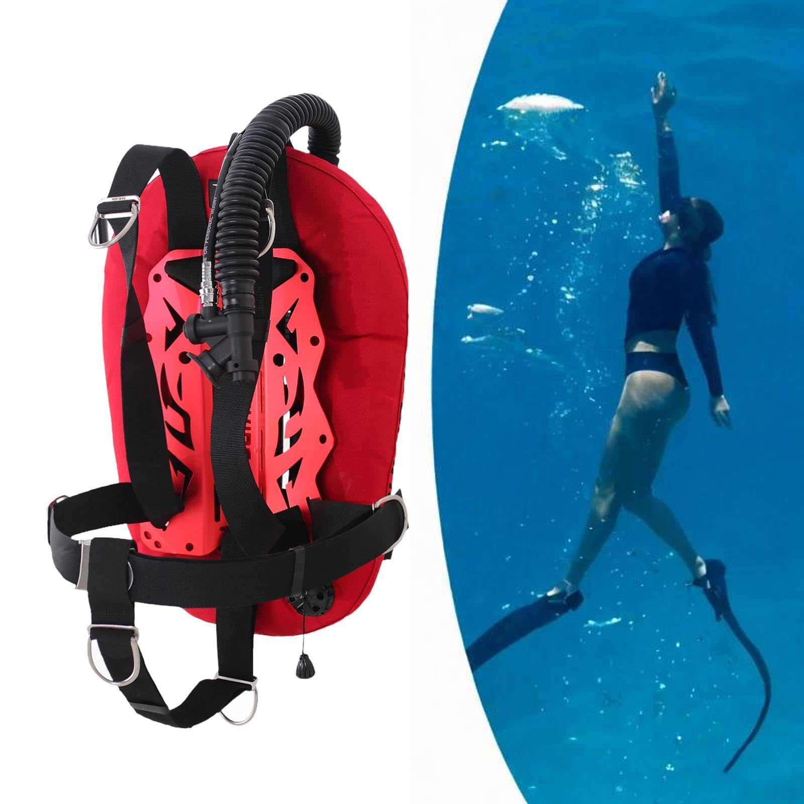 Fancyes High-Performance Scuba Diving for Experience, Red