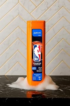 Above NBA 3-in-1 Shampoo for Men | GAME READY | Deep Hydration & Micellar Cleanse for Hair & Body | Fresh-Court Cooling Scent | 11 oz - Pack of 2