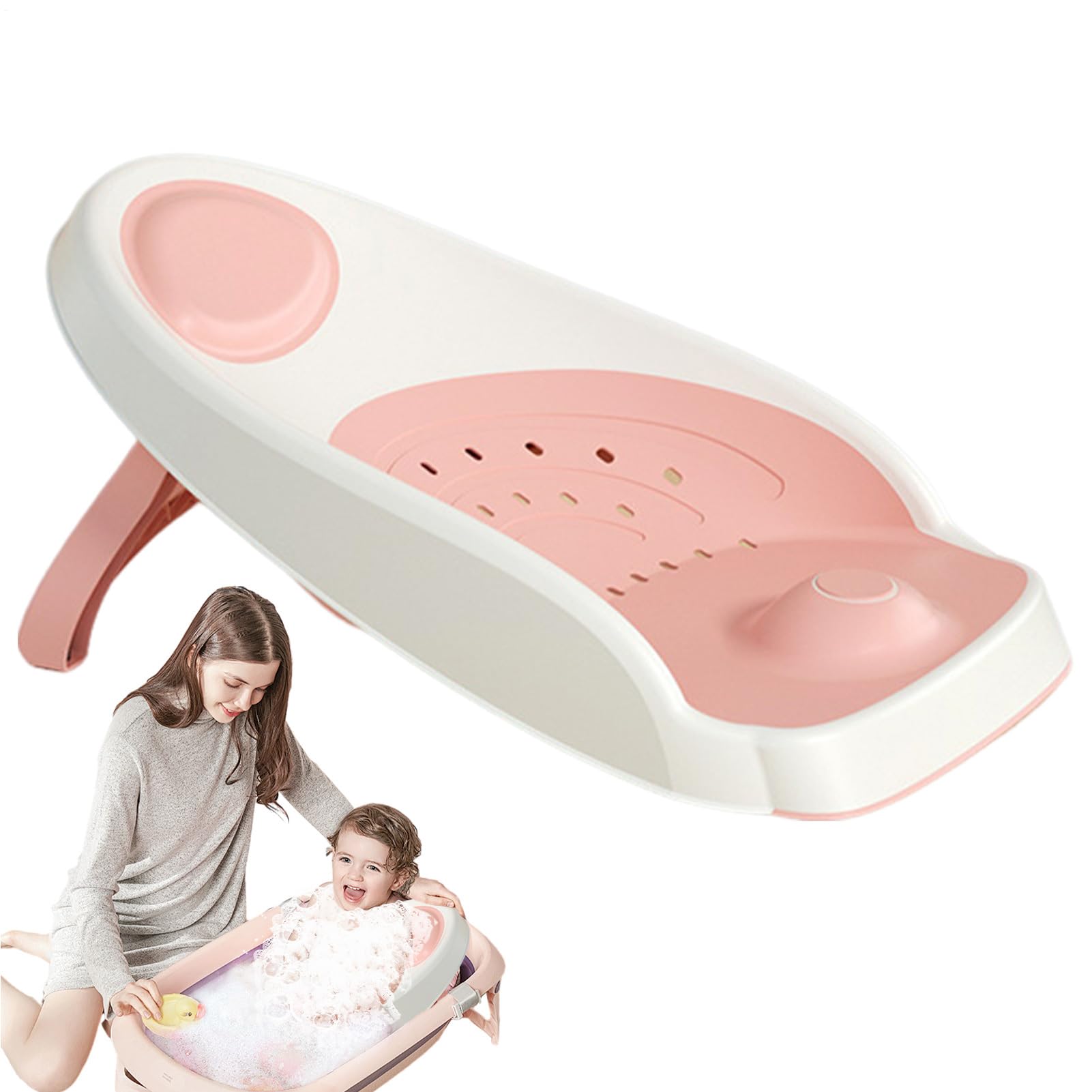 Asiento de baño para bebé - Soporte de baño para bebé | Asiento de baño | posur bebado para bañera | Silla de ducha antideslizante y empuje | Asiento de baño ergonómico empuje,