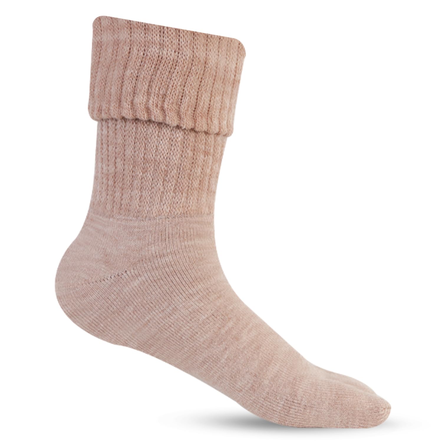 Woolen Thumb Socks for Womens in Fawn Colors_BROGWL-17-THUMB (Fawn)