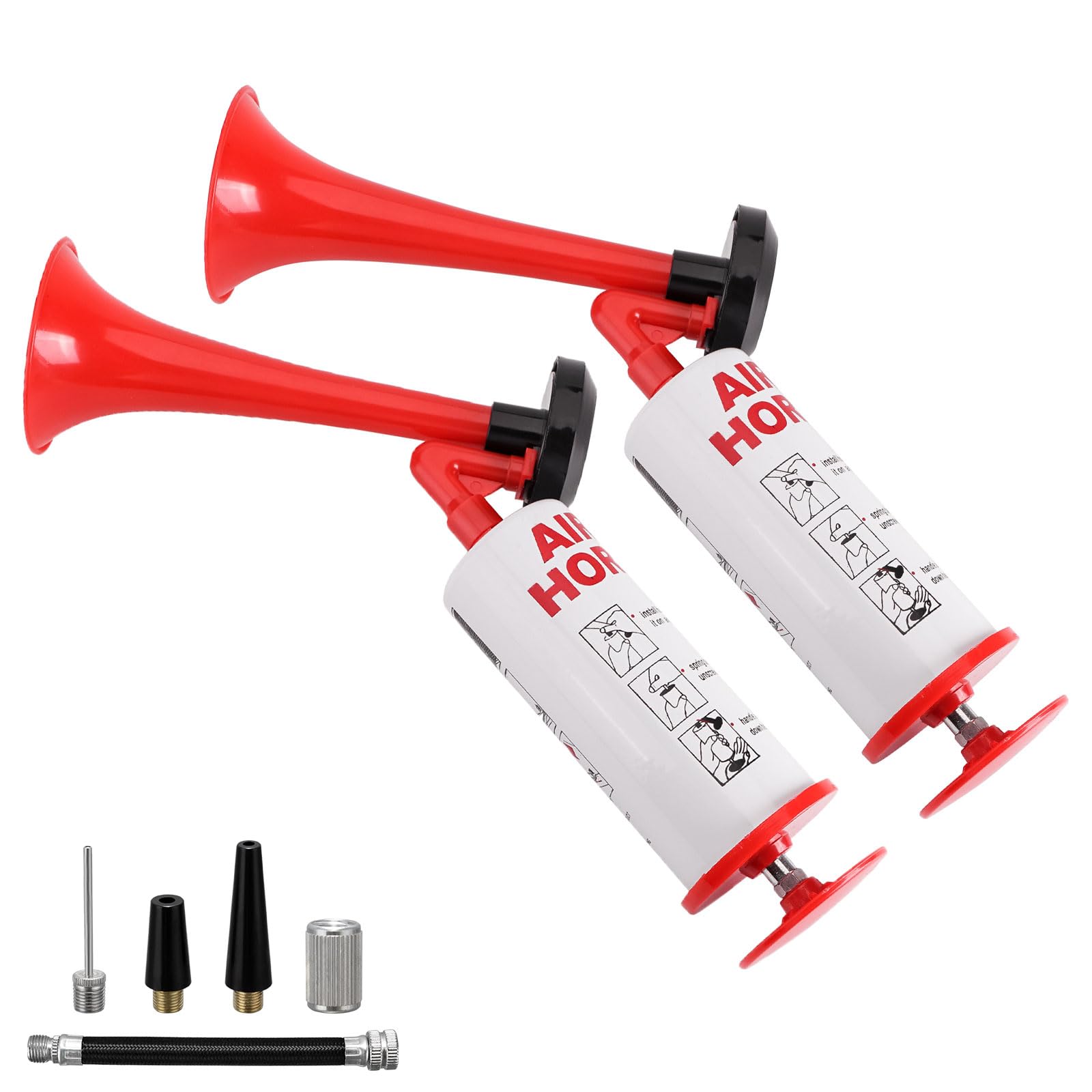 Handheld Air Horn Portable Air Pump Horn, Loud Noise Maker Safety Horn