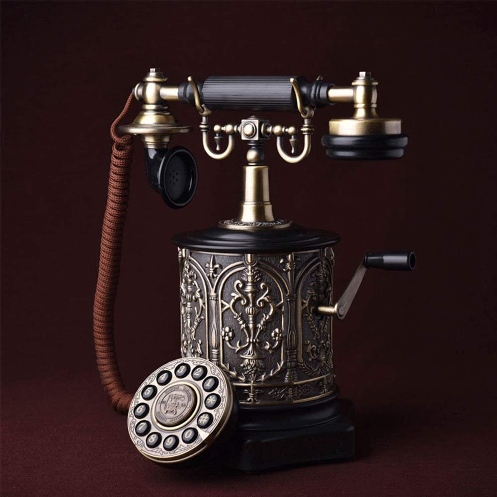Telefon stacjonarny w stylu retro do domu, szkoły i biura. Telefon stacjonarny w stylu retro, stacjonarny telefon retro. Klasyczny europejski telefon naziemny w stylu retro. Nadaje się do dekoracji b